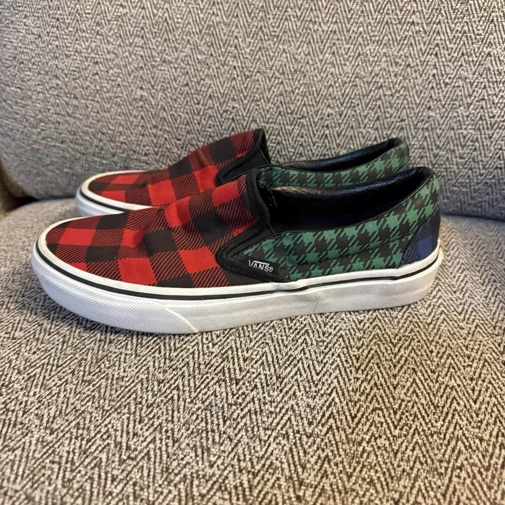 Vans Unisex Classic Multicolor Plaid Buffalo‎ Sneakers size Men's 5 Women's 6.5